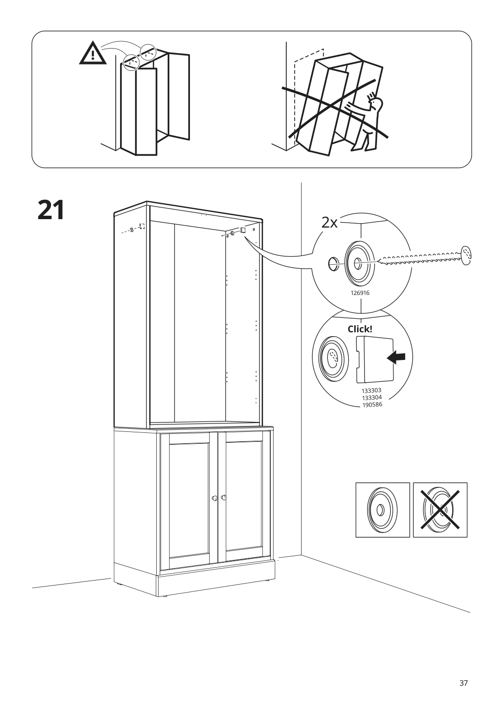 Assembly instructions for IKEA Havsta cabinet gray | Page 37 - IKEA HAVSTA cabinet 704.151.95