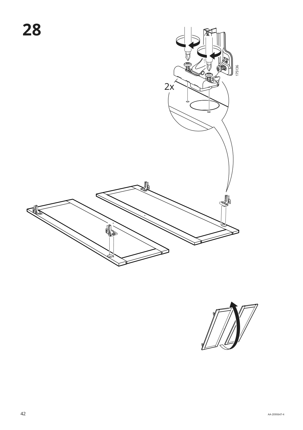 Assembly instructions for IKEA Havsta cabinet gray | Page 42 - IKEA HAVSTA cabinet 704.151.95