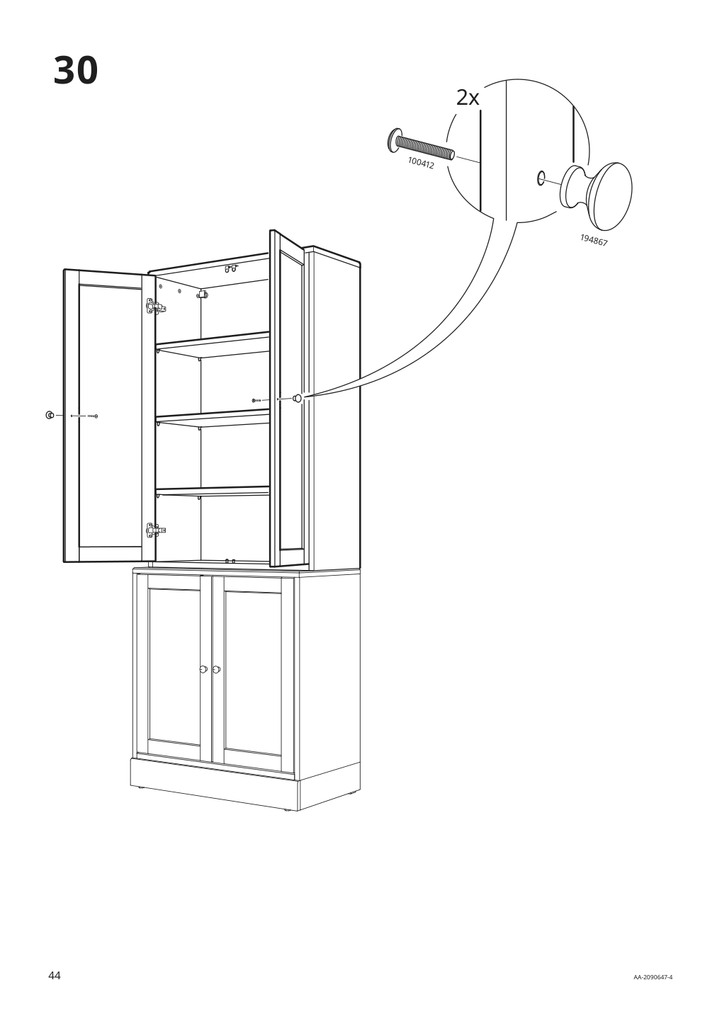 Assembly instructions for IKEA Havsta cabinet gray | Page 44 - IKEA HAVSTA storage combination 592.659.08