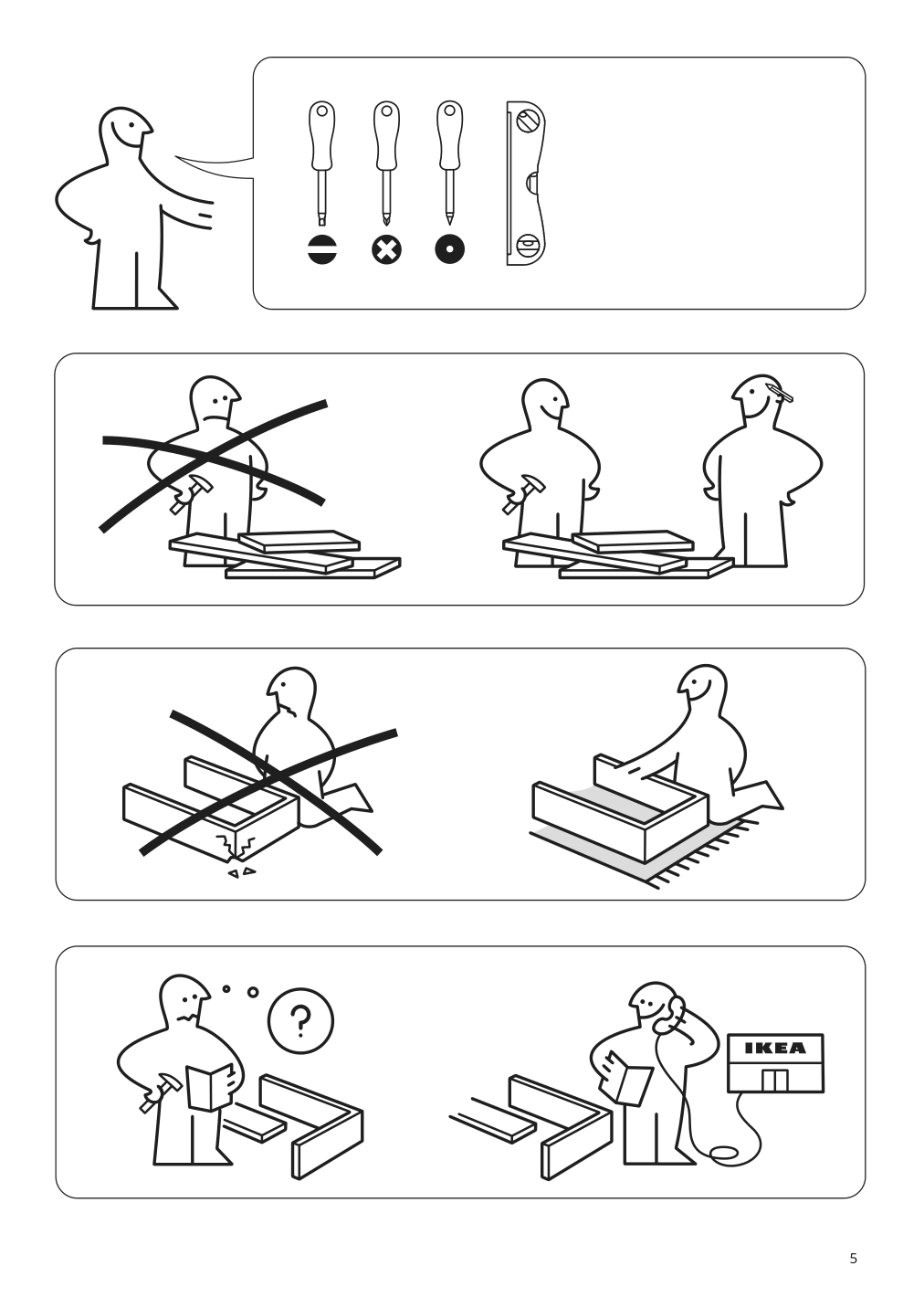 Assembly instructions for IKEA Havsta cabinet gray | Page 5 - IKEA HAVSTA storage combination 992.751.37