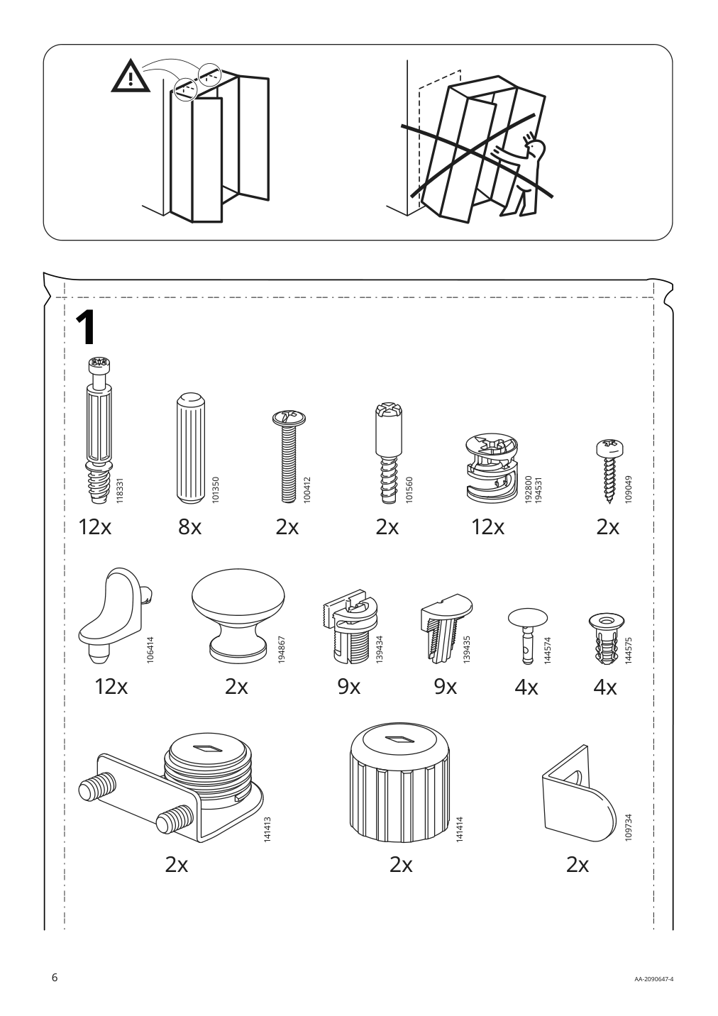 Assembly instructions for IKEA Havsta cabinet gray | Page 6 - IKEA HAVSTA storage combination 592.659.08