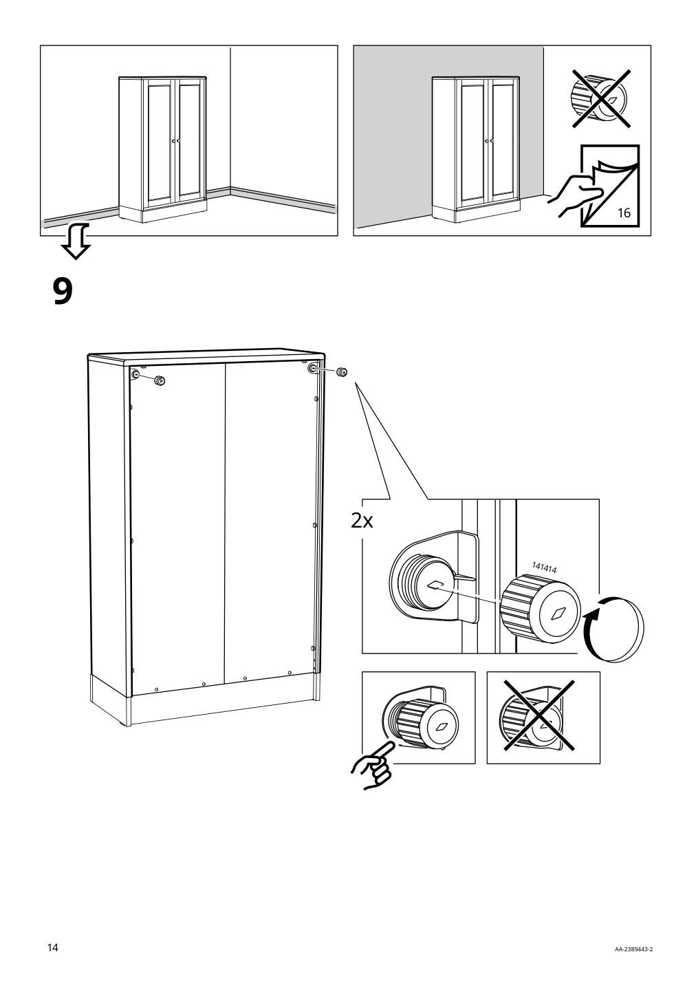 Assembly instructions for IKEA Havsta cabinet white | Page 14 - IKEA HAVSTA cabinet 505.292.49