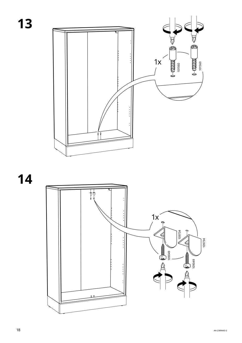 Assembly instructions for IKEA Havsta cabinet white | Page 18 - IKEA HAVSTA cabinet 505.292.49