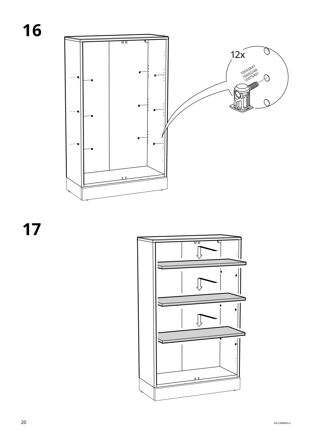 Assembly instructions for IKEA Havsta cabinet white | Page 20 - IKEA HAVSTA cabinet 505.292.49