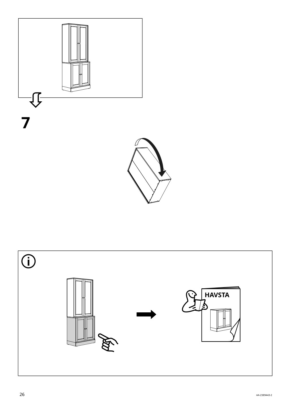 Assembly instructions for IKEA Havsta cabinet white | Page 26 - IKEA HAVSTA cabinet 505.292.49