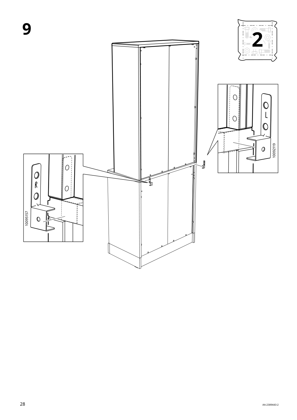 Assembly instructions for IKEA Havsta cabinet white | Page 28 - IKEA HAVSTA cabinet 505.292.49