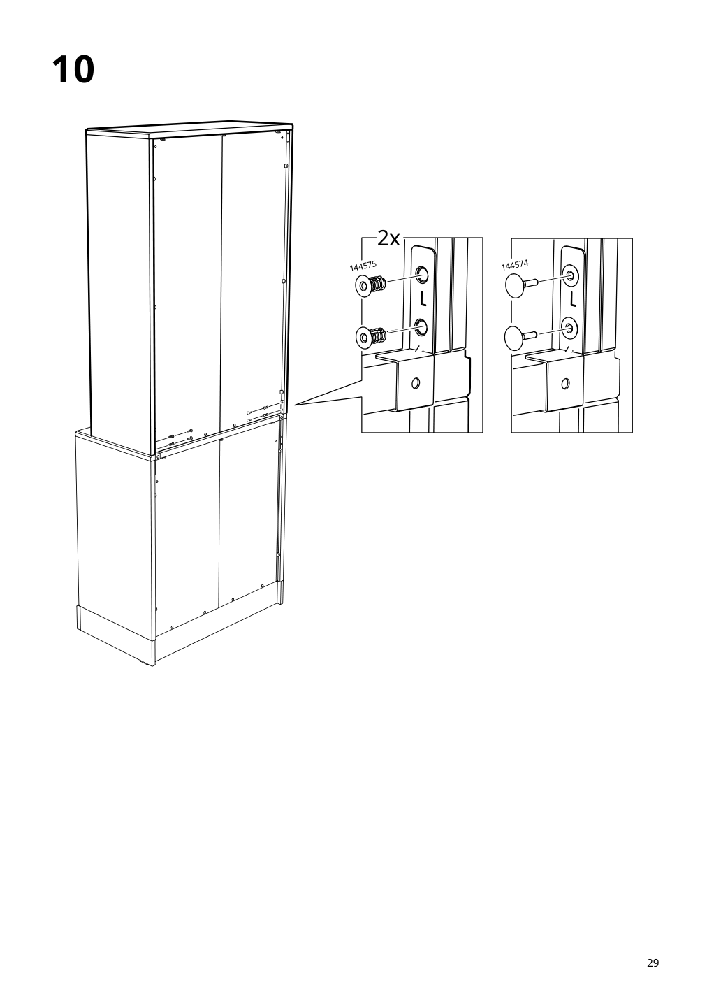 Assembly instructions for IKEA Havsta cabinet white | Page 29 - IKEA HAVSTA cabinet 505.292.49