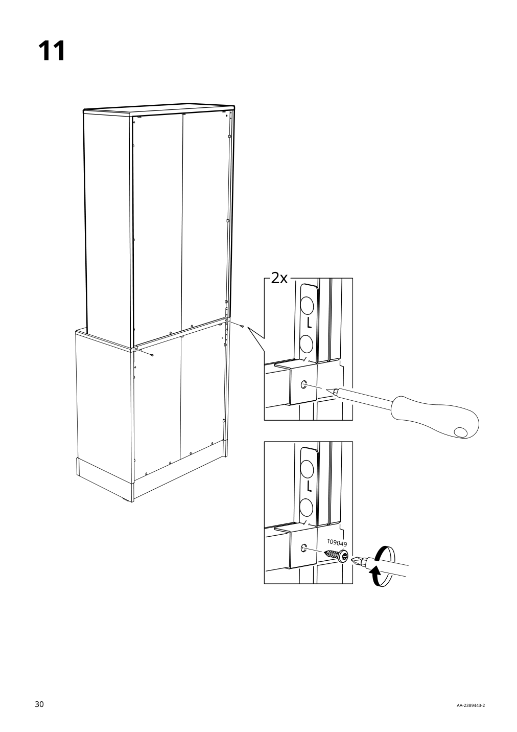 Assembly instructions for IKEA Havsta cabinet white | Page 30 - IKEA HAVSTA cabinet 505.292.49