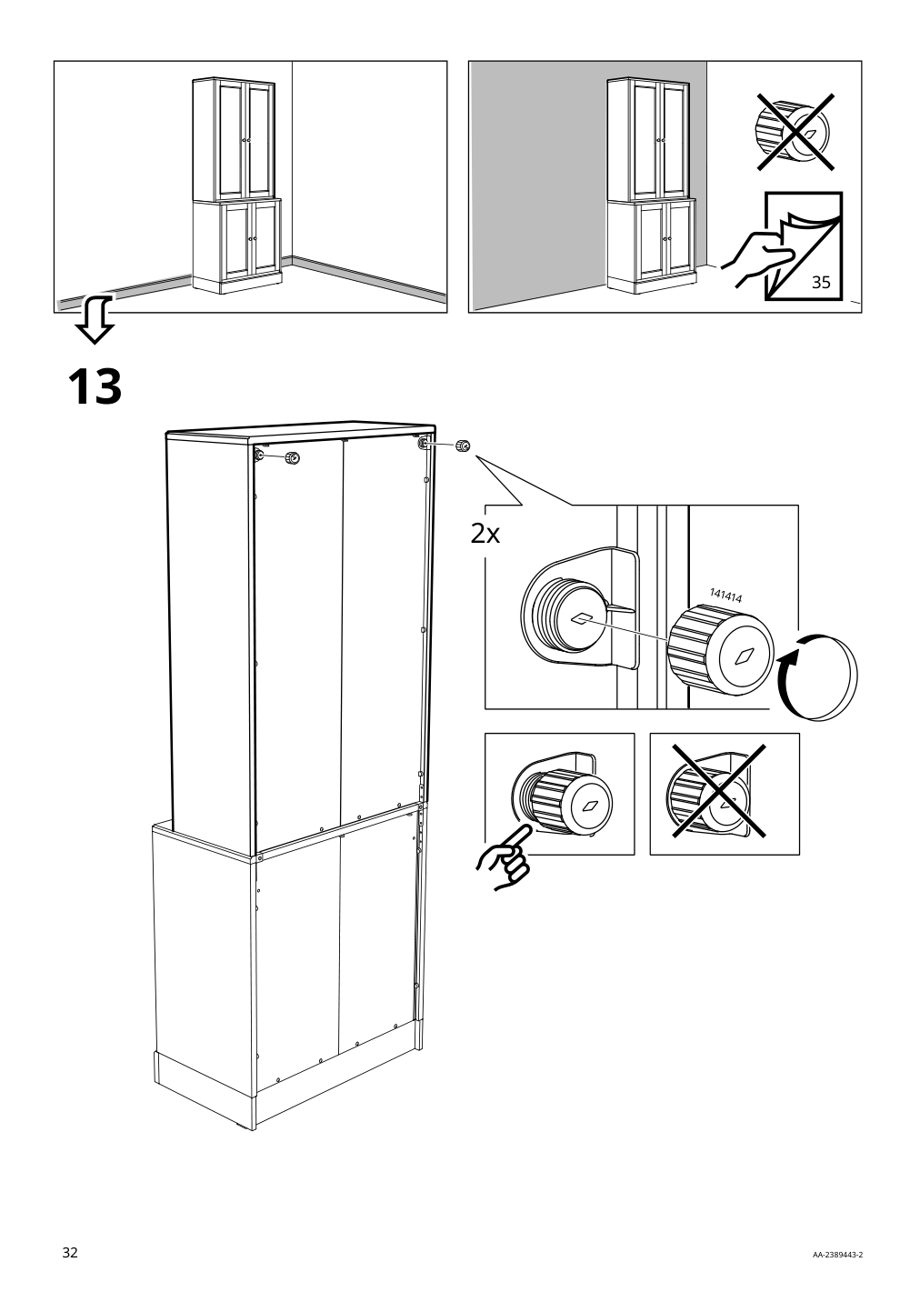 Assembly instructions for IKEA Havsta cabinet white | Page 32 - IKEA HAVSTA cabinet 505.292.49