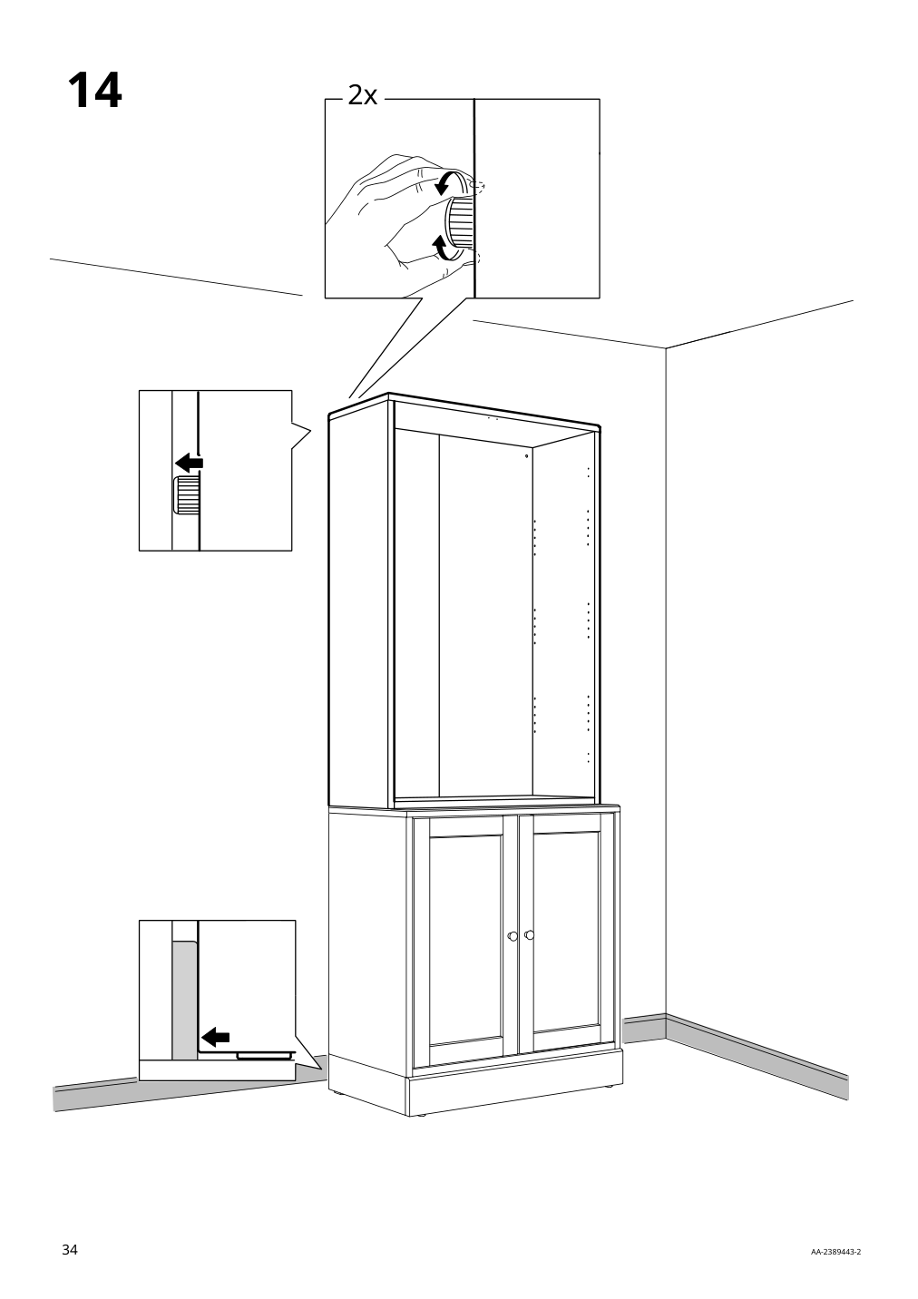 Assembly instructions for IKEA Havsta cabinet white | Page 34 - IKEA HAVSTA cabinet 505.292.49