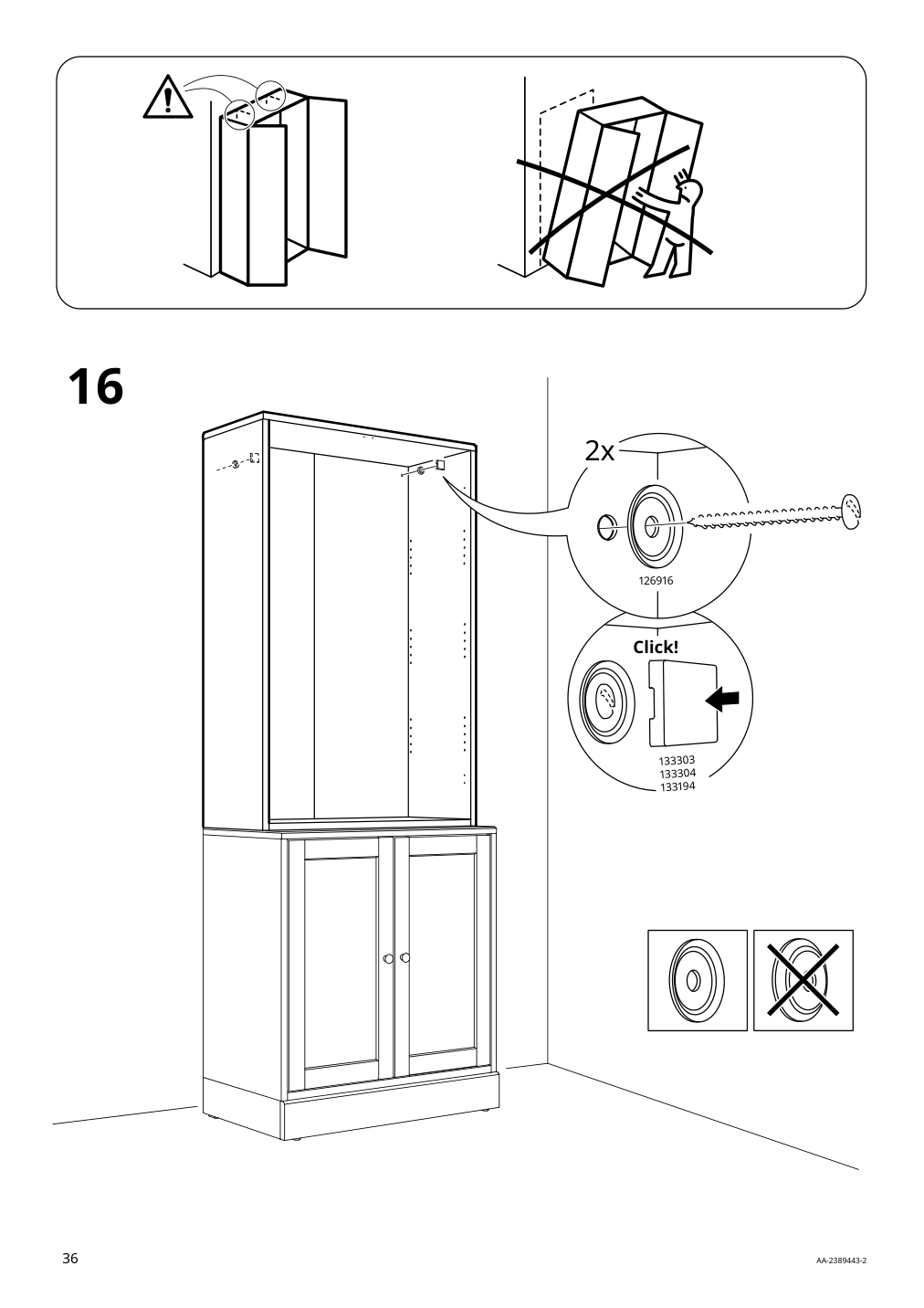 Assembly instructions for IKEA Havsta cabinet white | Page 36 - IKEA HAVSTA cabinet 505.292.49