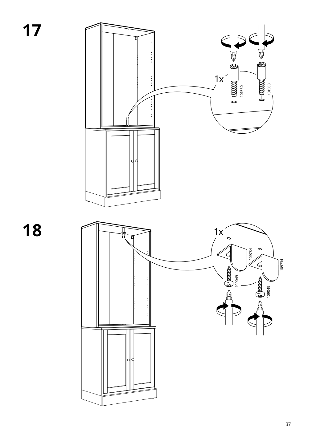 Assembly instructions for IKEA Havsta cabinet white | Page 37 - IKEA HAVSTA cabinet 505.292.49