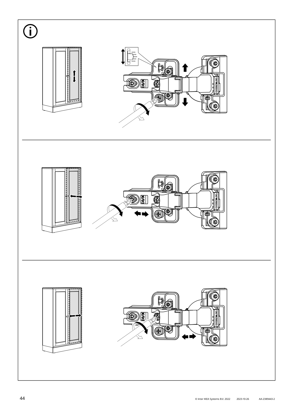 Assembly instructions for IKEA Havsta cabinet white | Page 44 - IKEA HAVSTA cabinet 505.292.49