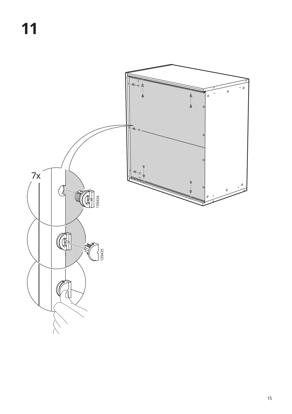 Assembly instructions for IKEA Havsta cabinet with base gray | Page 15 - IKEA HAVSTA storage combination w/glass doors 992.659.68