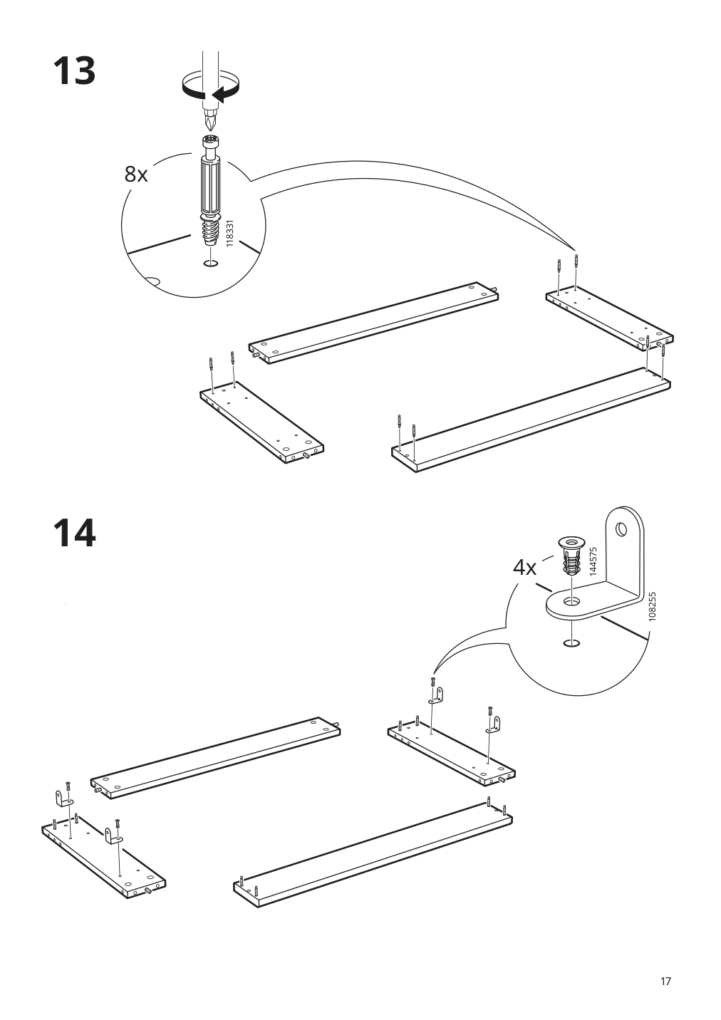 Assembly instructions for IKEA Havsta cabinet with base gray | Page 17 - IKEA HAVSTA TV storage combination/glass doors 193.861.96