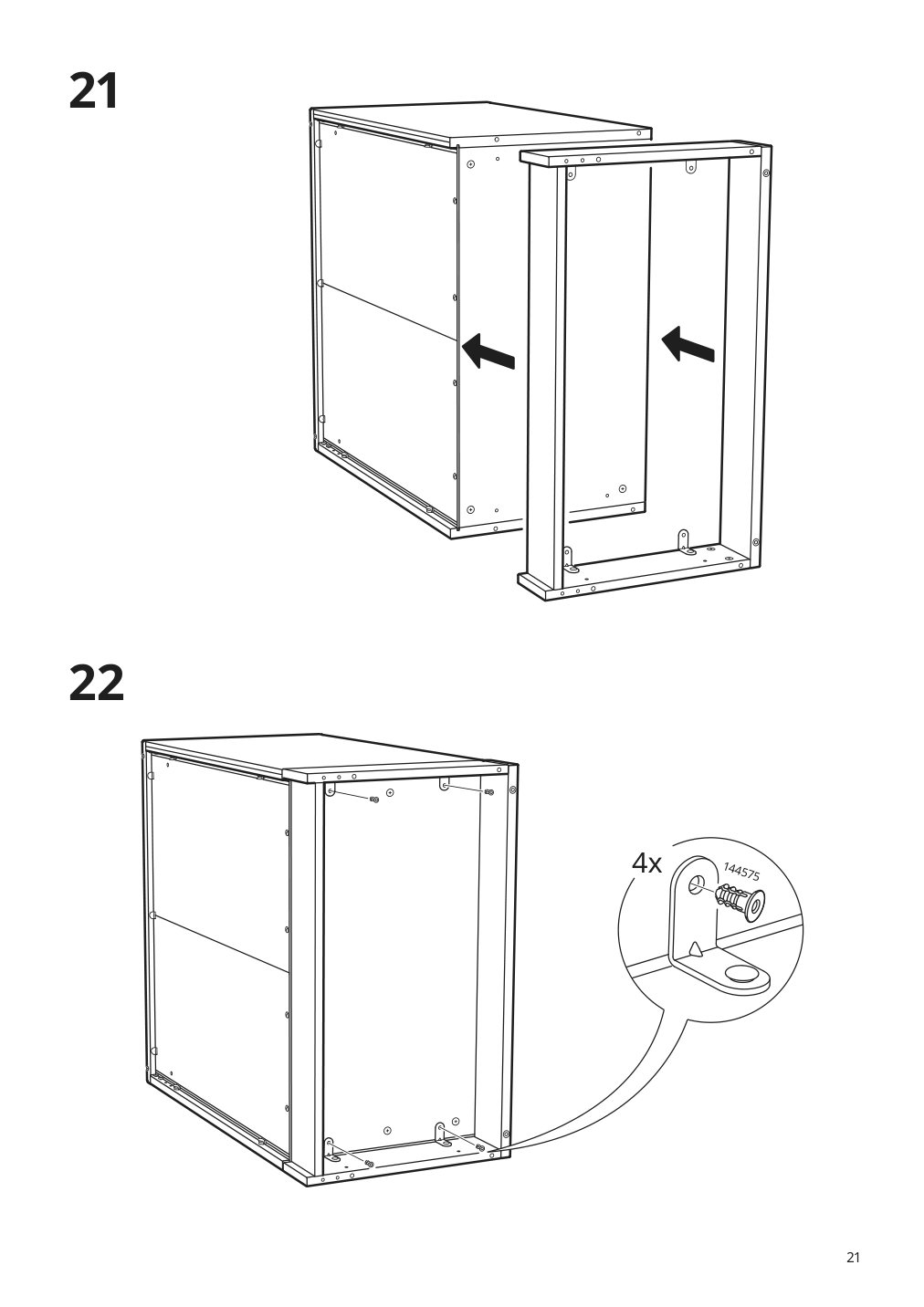 Assembly instructions for IKEA Havsta cabinet with base gray | Page 21 - IKEA HAVSTA storage combination 992.751.37