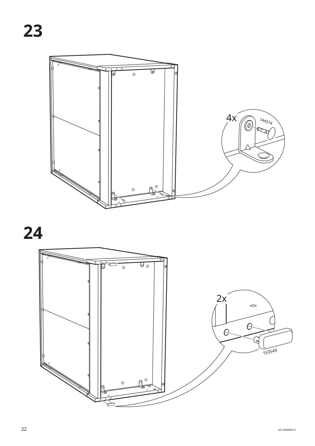 Assembly instructions for IKEA Havsta cabinet with base gray | Page 22 - IKEA HAVSTA TV storage combination 993.861.78