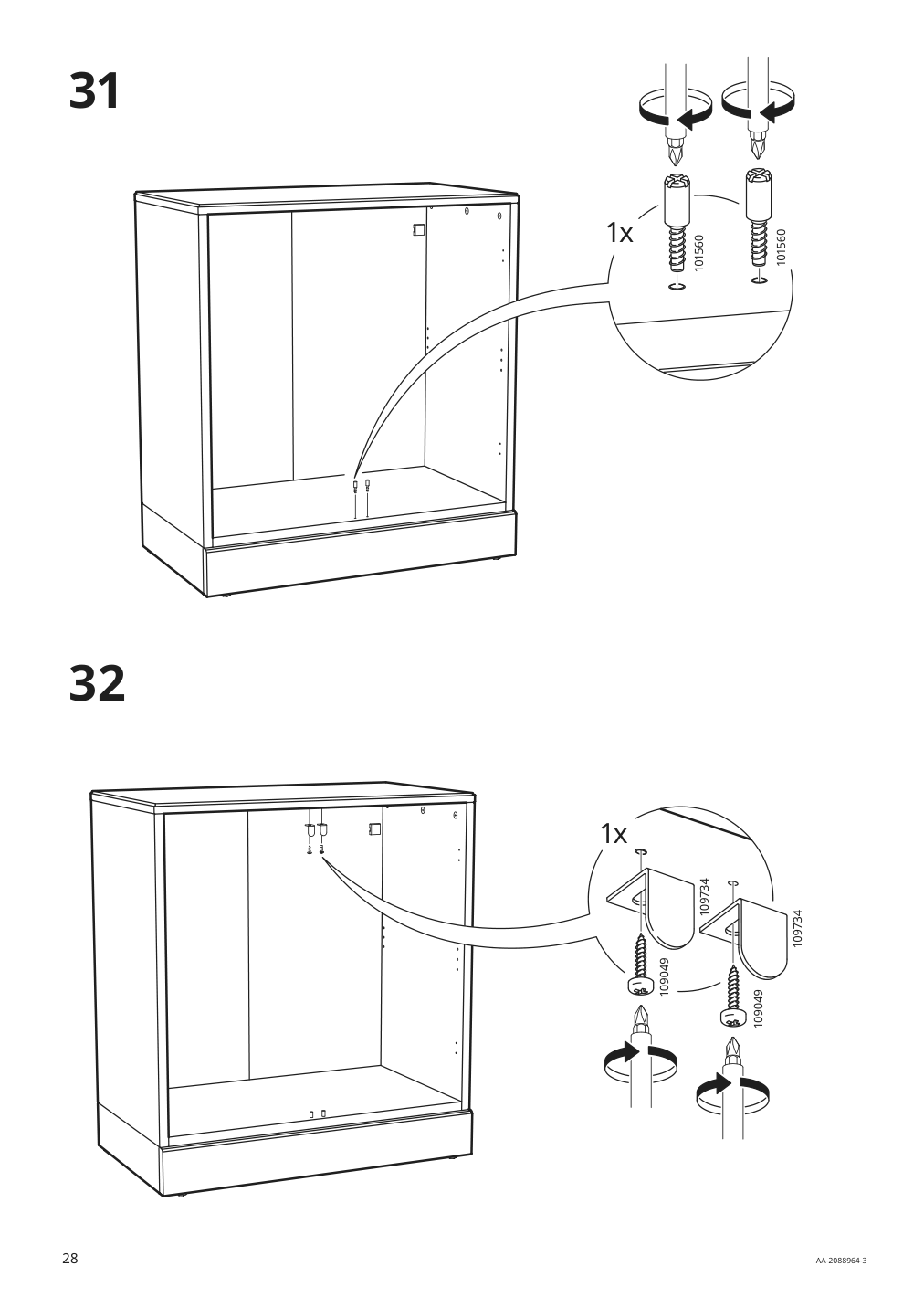 Assembly instructions for IKEA Havsta cabinet with base gray | Page 28 - IKEA HAVSTA storage combination 992.751.37