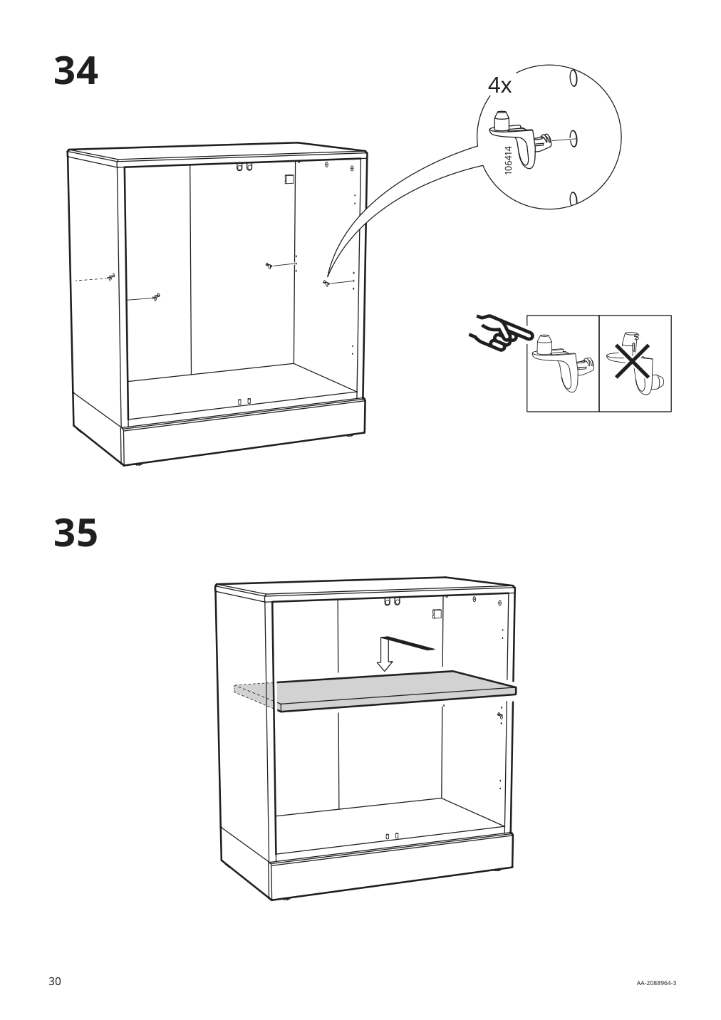 Assembly instructions for IKEA Havsta cabinet with base gray | Page 30 - IKEA HAVSTA storage combination 992.751.37