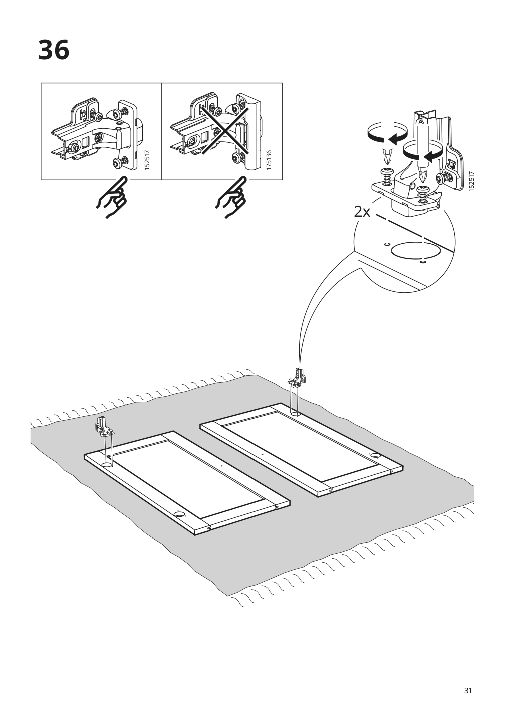 Assembly instructions for IKEA Havsta cabinet with base gray | Page 31 - IKEA HAVSTA storage combination w/glass doors 492.659.23