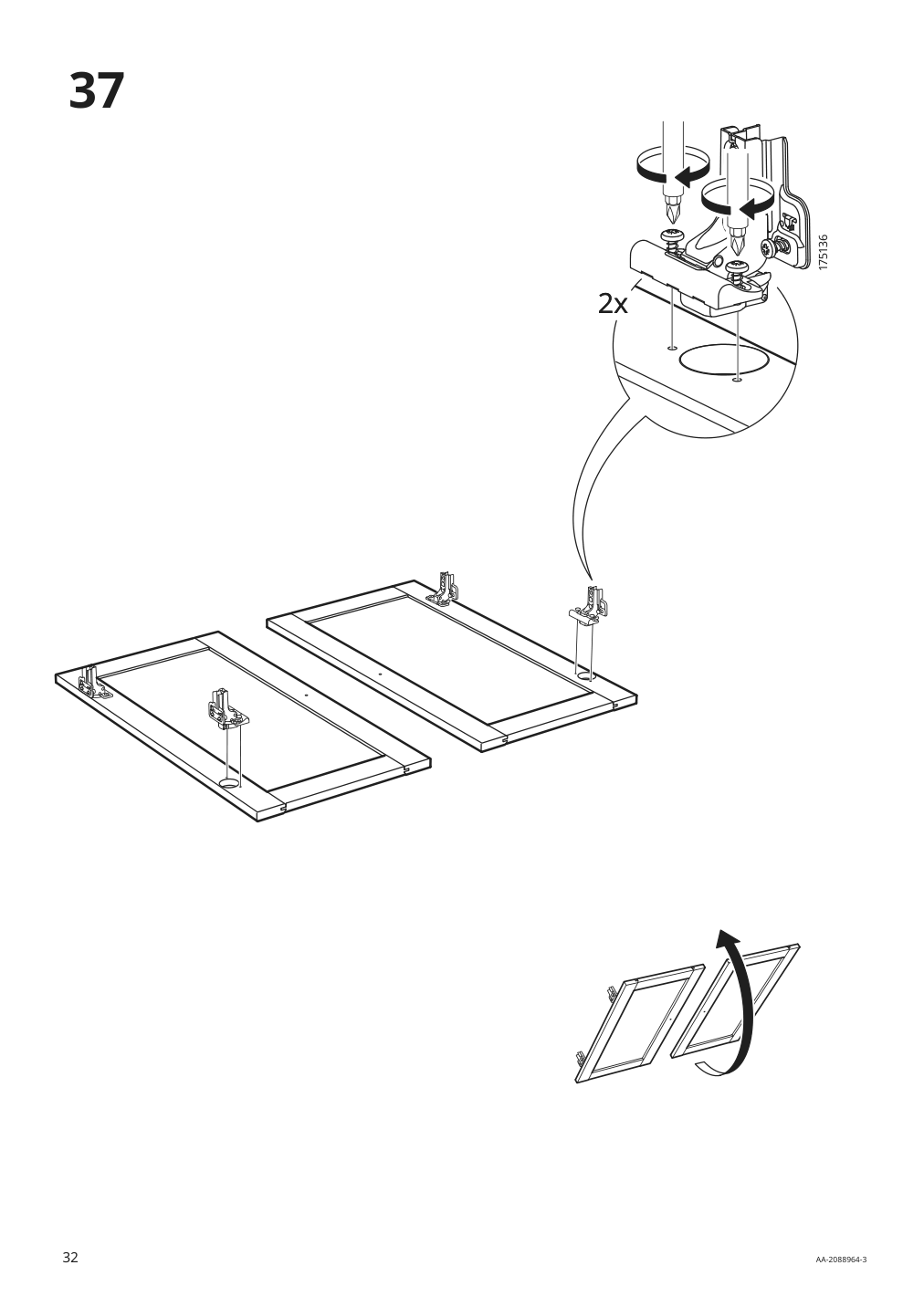 Assembly instructions for IKEA Havsta cabinet with base gray | Page 32 - IKEA HAVSTA TV storage combination/glass doors 193.861.96