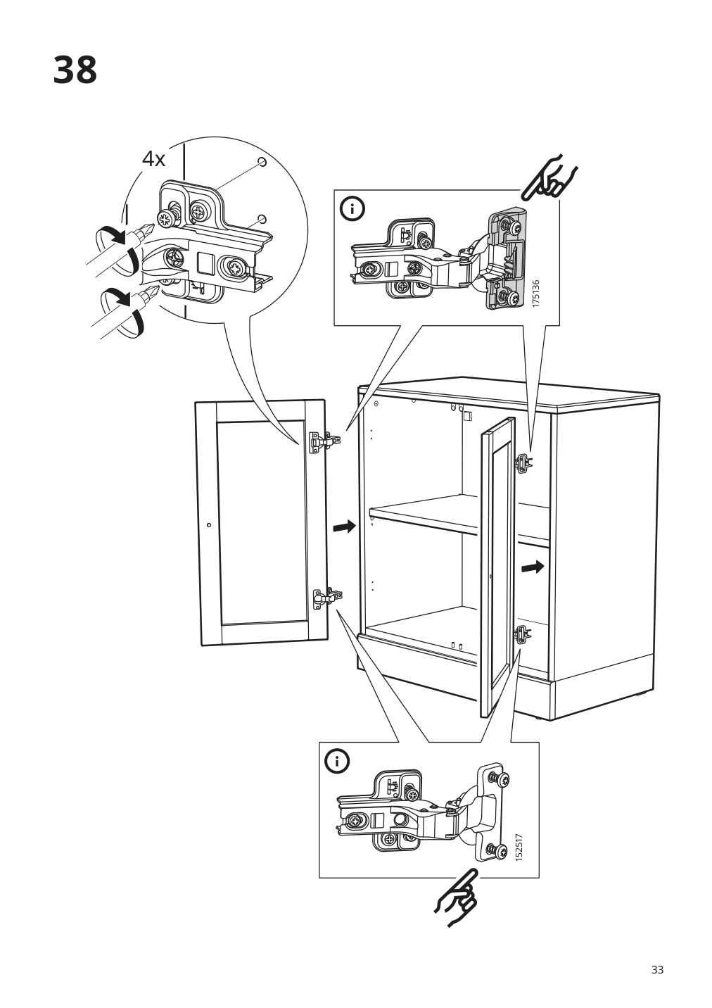 Assembly instructions for IKEA Havsta cabinet with base gray | Page 33 - IKEA HAVSTA storage combination w/glass doors 492.659.23