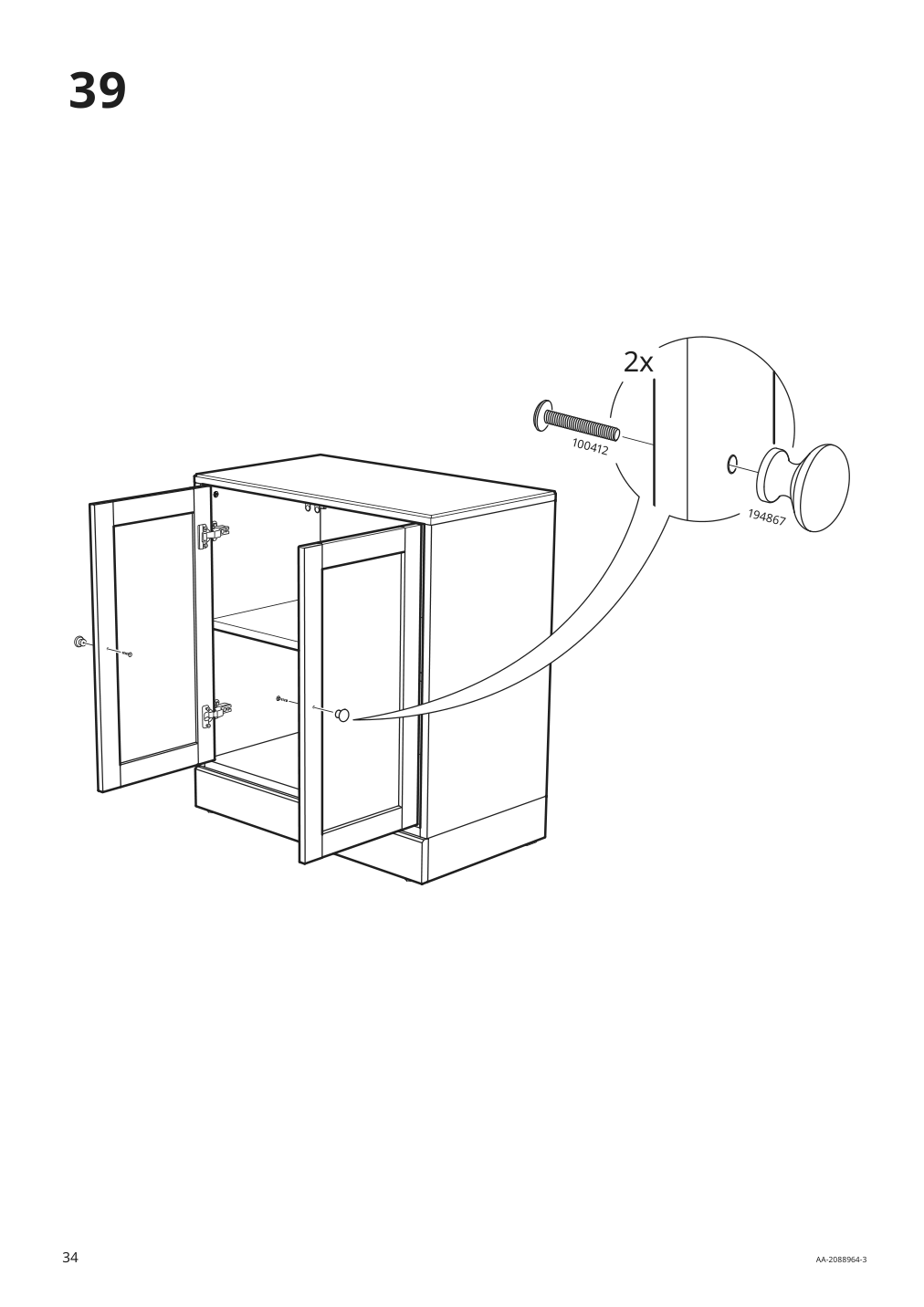 Assembly instructions for IKEA Havsta cabinet with base gray | Page 34 - IKEA HAVSTA TV storage combination/glass doors 193.861.96