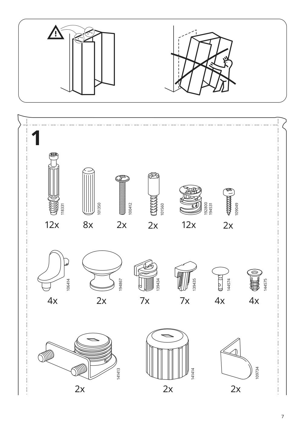 Assembly instructions for IKEA Havsta cabinet with base gray | Page 7 - IKEA HAVSTA TV storage combination/glass doors 193.861.96