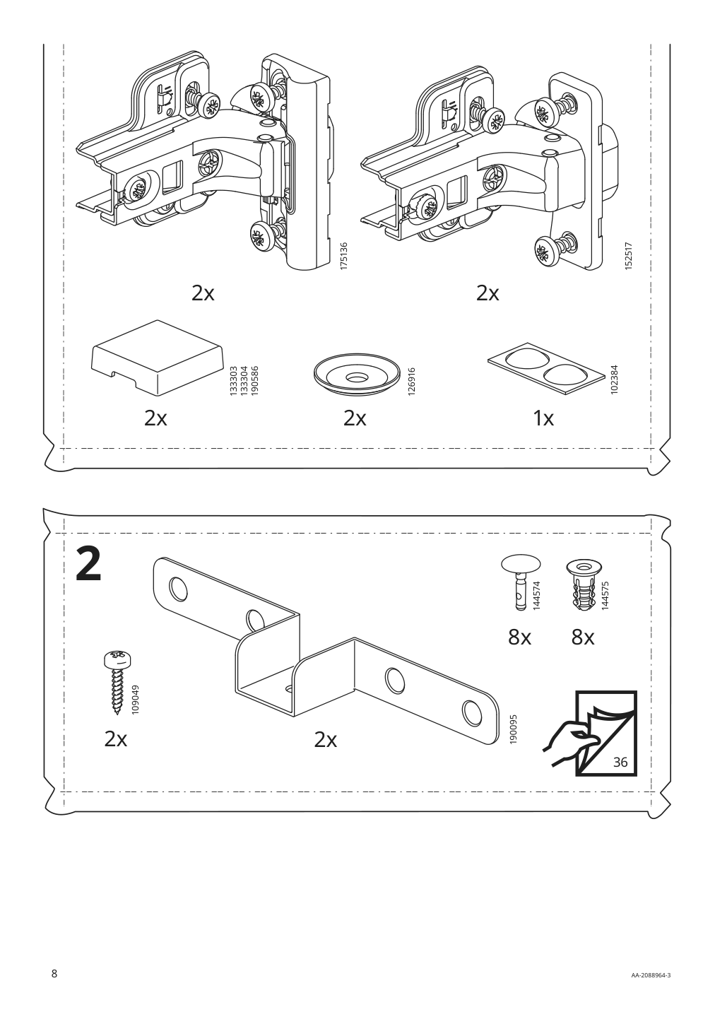 Assembly instructions for IKEA Havsta cabinet with base gray | Page 8 - IKEA HAVSTA storage combination 992.751.37