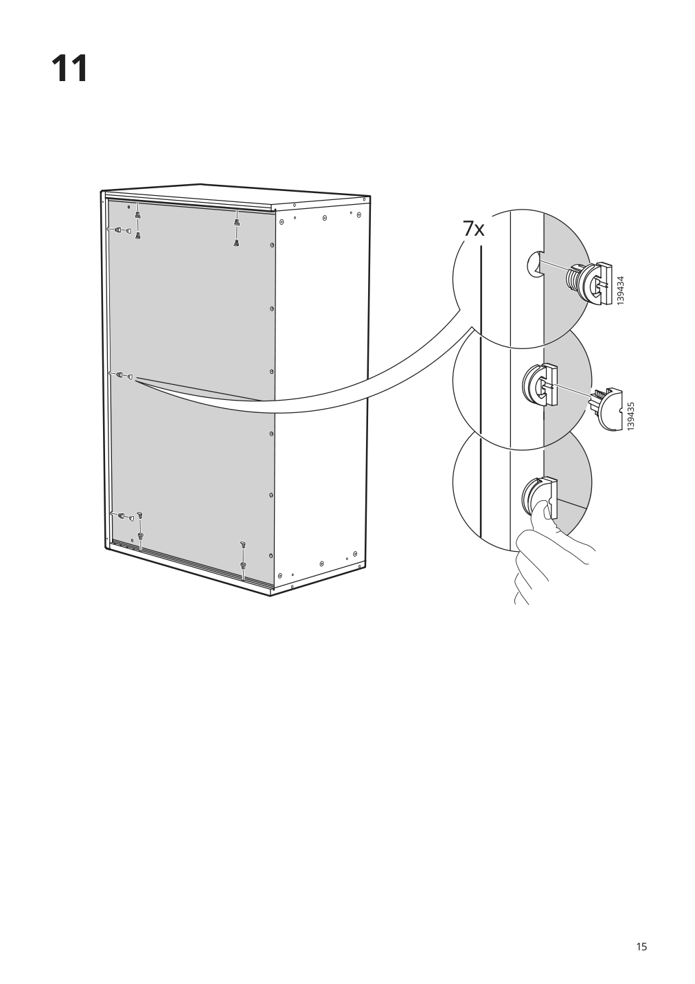 Assembly instructions for IKEA Havsta cabinet with base gray | Page 15 - IKEA HAVSTA storage with sliding glass doors 892.752.32