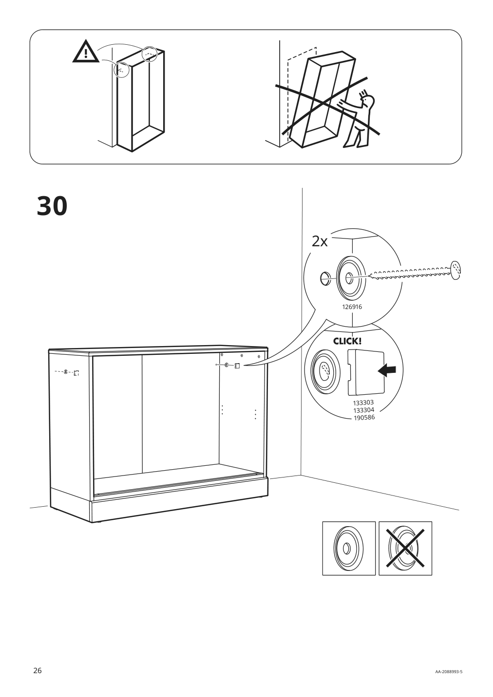 Assembly instructions for IKEA Havsta cabinet with base gray | Page 26 - IKEA HAVSTA storage with sliding glass doors 192.659.05