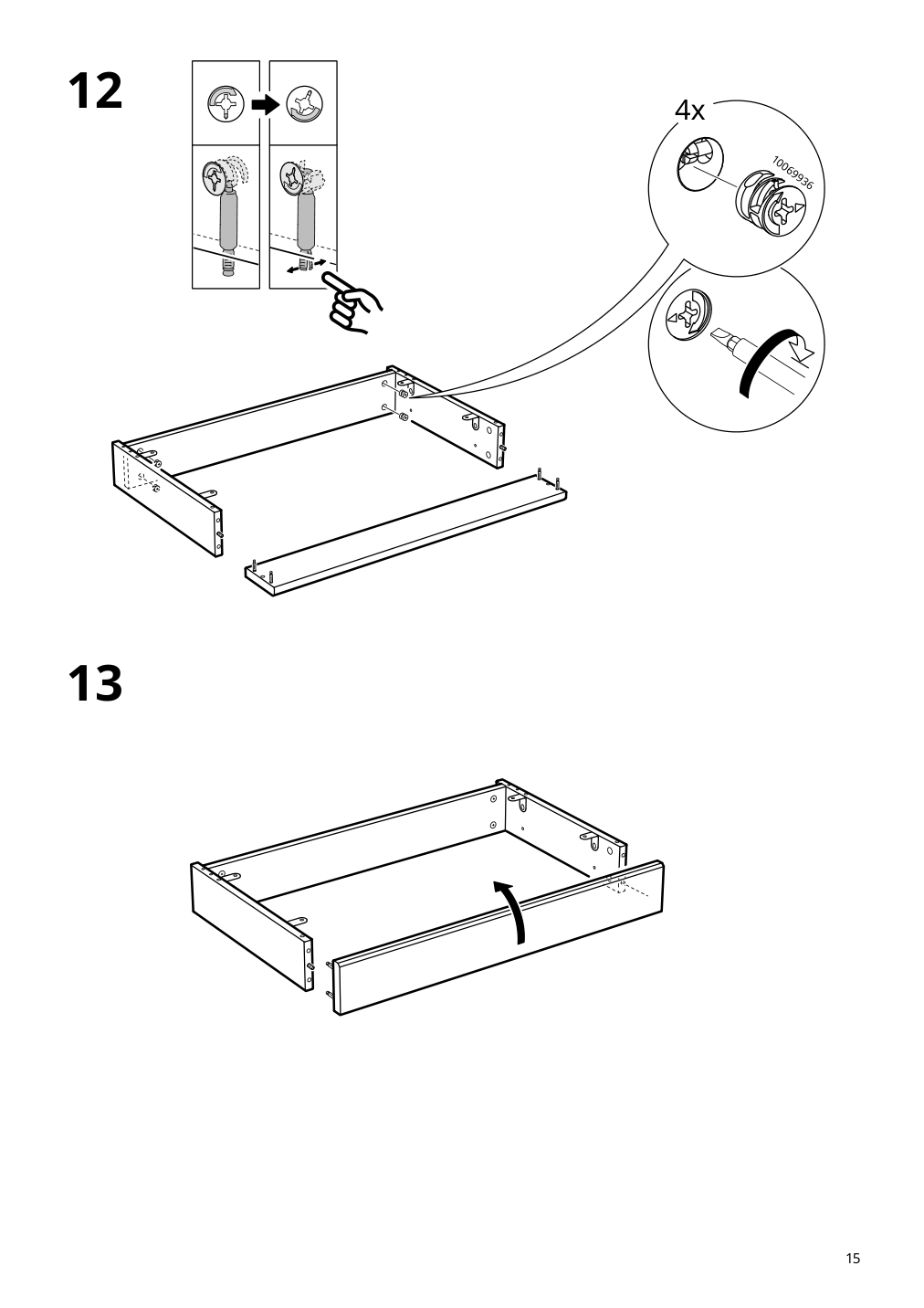 Assembly instructions for IKEA Havsta cabinet with base gray beige | Page 15 - IKEA HAVSTA storage combination with doors 095.347.53