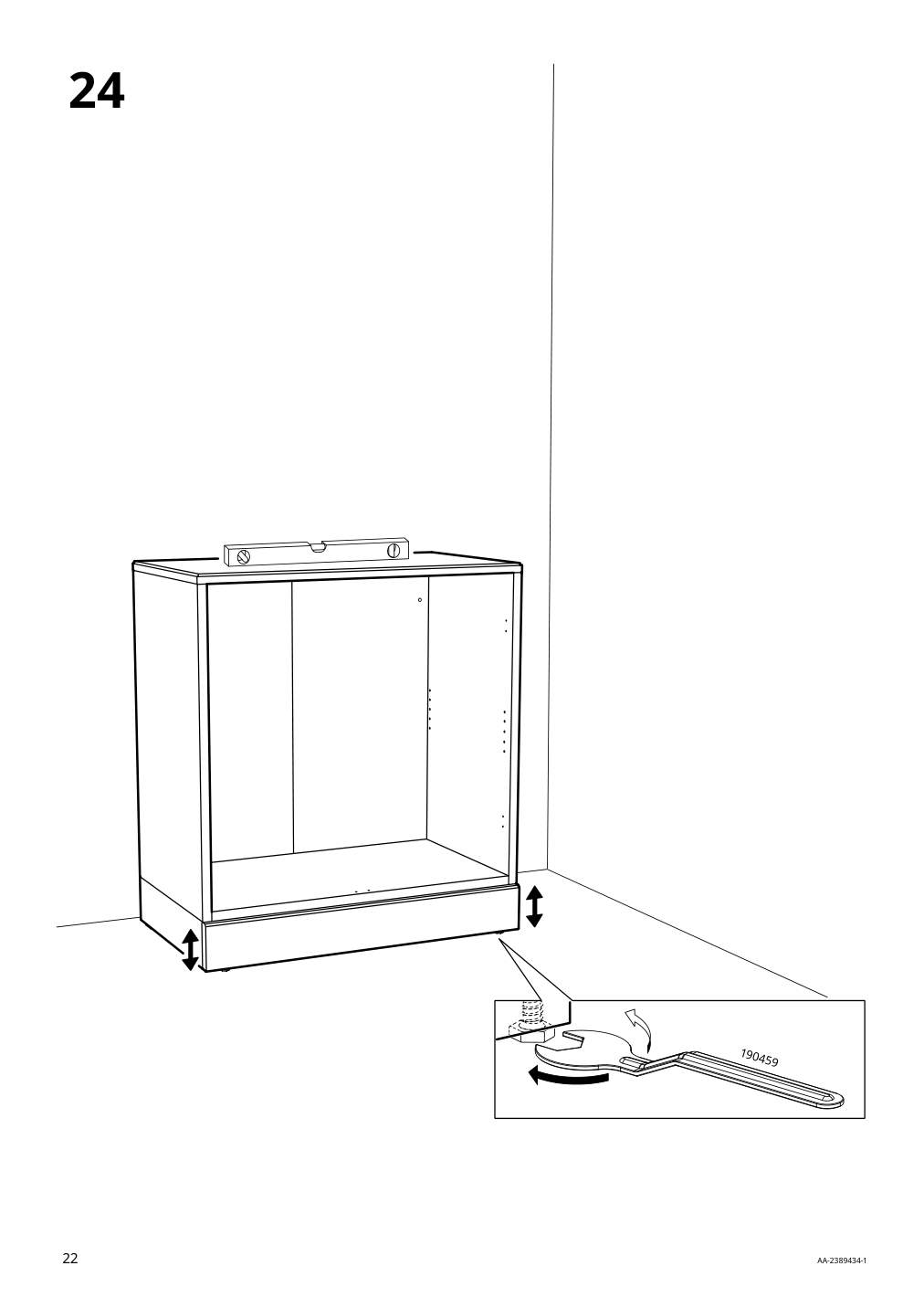 Assembly instructions for IKEA Havsta cabinet with base gray beige | Page 22 - IKEA HAVSTA storage combination with doors 095.347.53