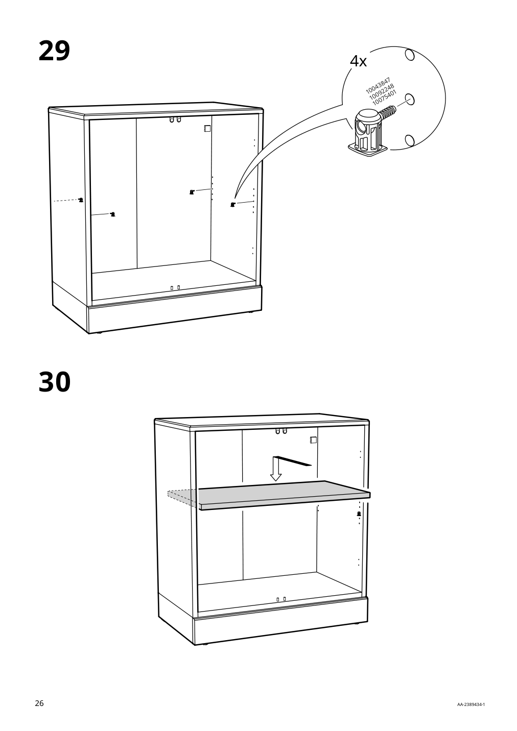 Assembly instructions for IKEA Havsta cabinet with base gray beige | Page 26 - IKEA HAVSTA storage combination with doors 095.347.53