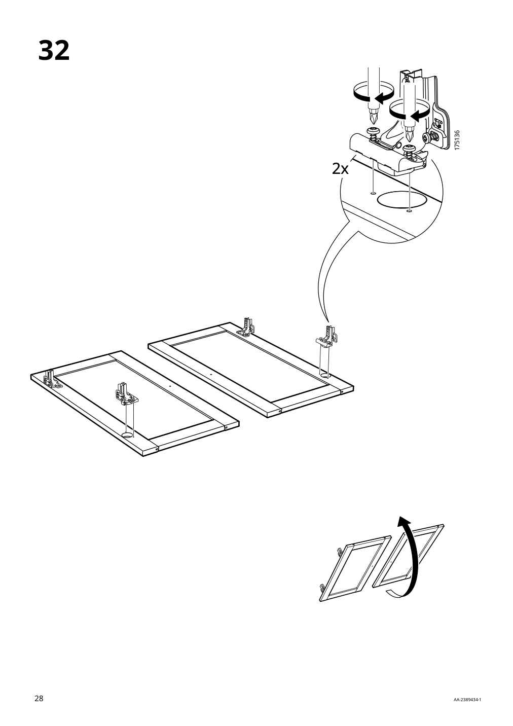 Assembly instructions for IKEA Havsta cabinet with base gray beige | Page 28 - IKEA HAVSTA storage combination with doors 095.347.53