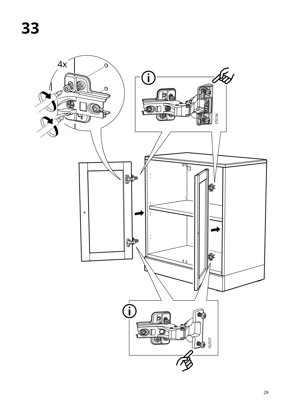 Assembly instructions for IKEA Havsta cabinet with base gray beige | Page 29 - IKEA HAVSTA storage combination with doors 095.347.53