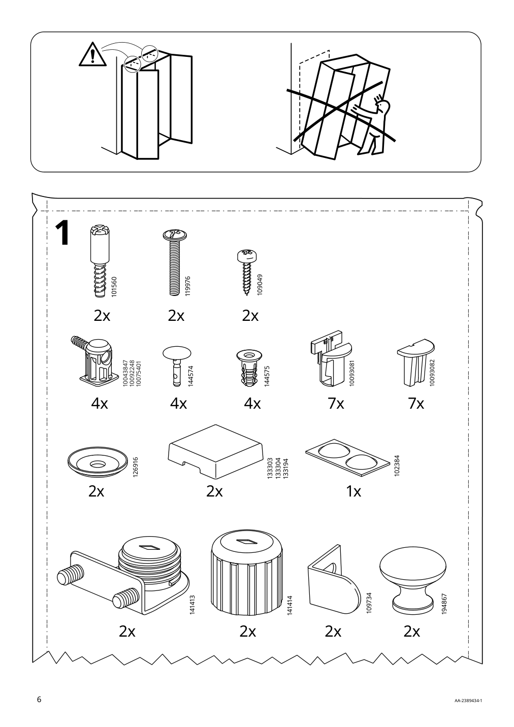 Assembly instructions for IKEA Havsta cabinet with base gray beige | Page 6 - IKEA HAVSTA storage combination with doors 095.347.53