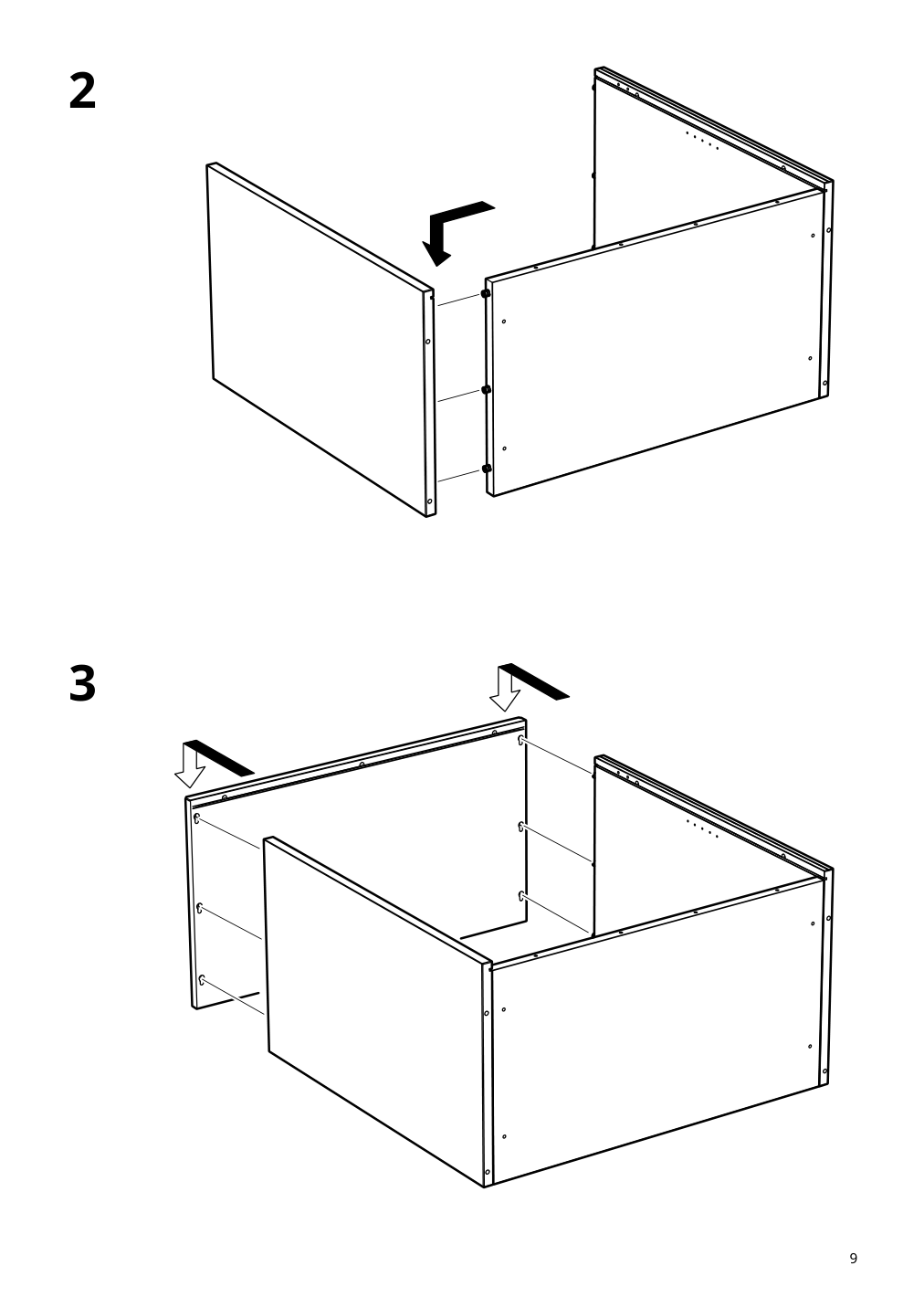 Assembly instructions for IKEA Havsta cabinet with base white | Page 9 - IKEA HAVSTA storage combination w/glass doors 495.348.93