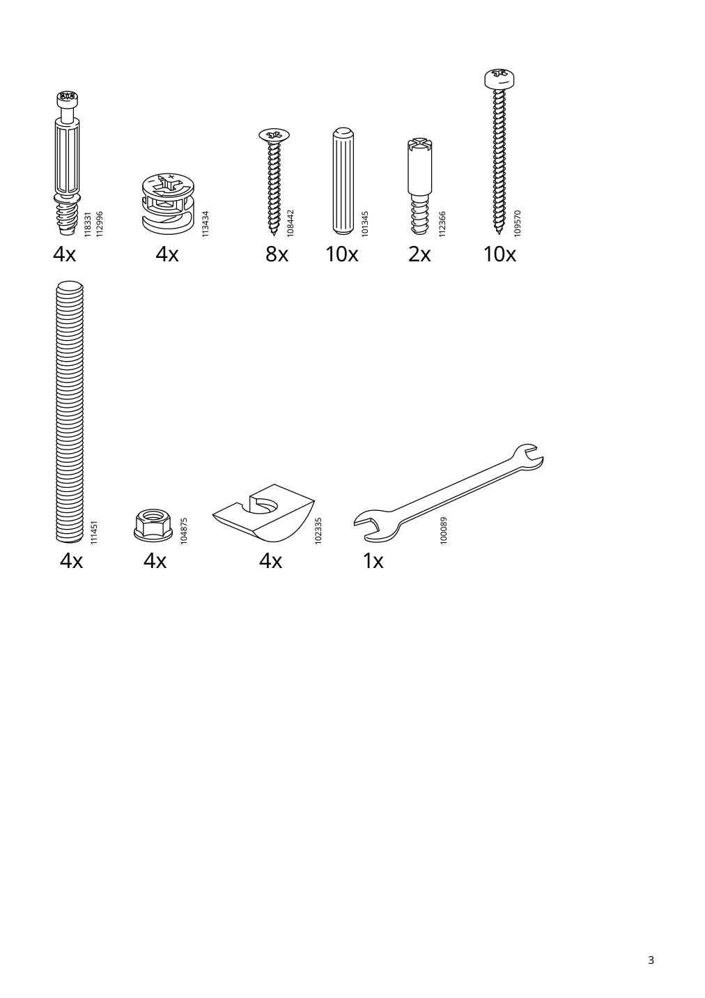 Assembly instructions for IKEA Havsta coffee table dark brown | Page 3 - IKEA HAVSTA coffee table 204.041.99