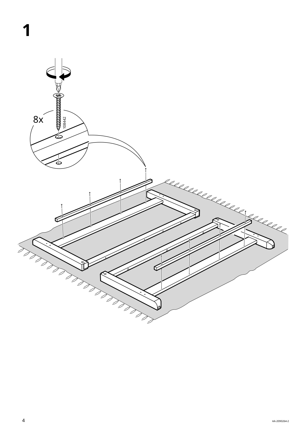 Assembly instructions for IKEA Havsta coffee table dark brown | Page 4 - IKEA HAVSTA coffee table 204.041.99