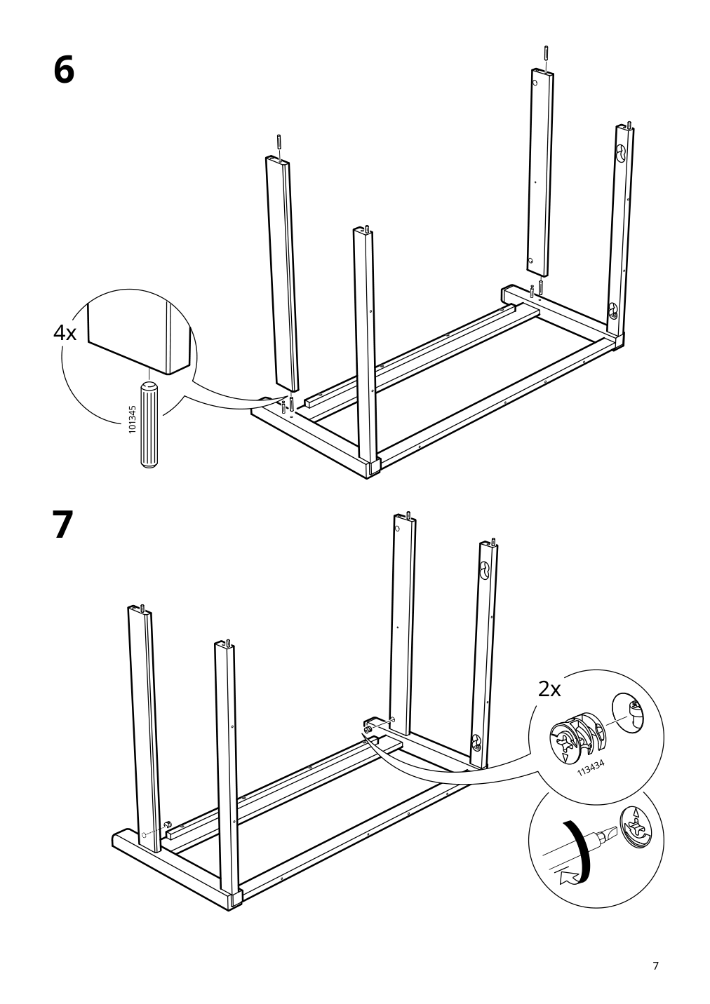 Assembly instructions for IKEA Havsta coffee table dark brown | Page 7 - IKEA HAVSTA coffee table 204.041.99