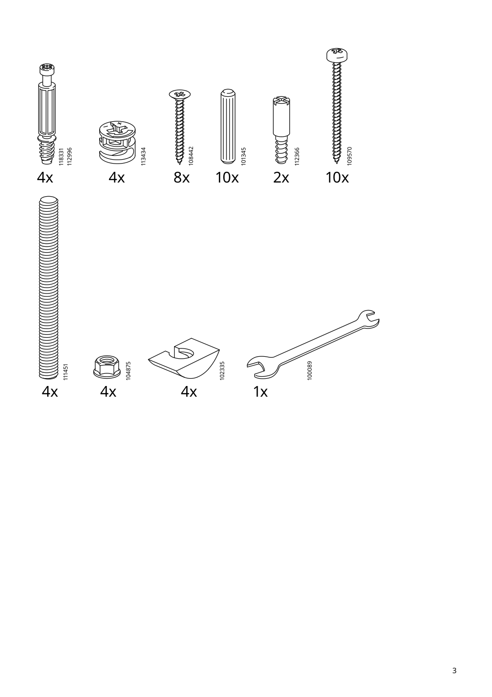 Assembly instructions for IKEA Havsta console table white | Page 3 - IKEA HAVSTA console table 404.042.02