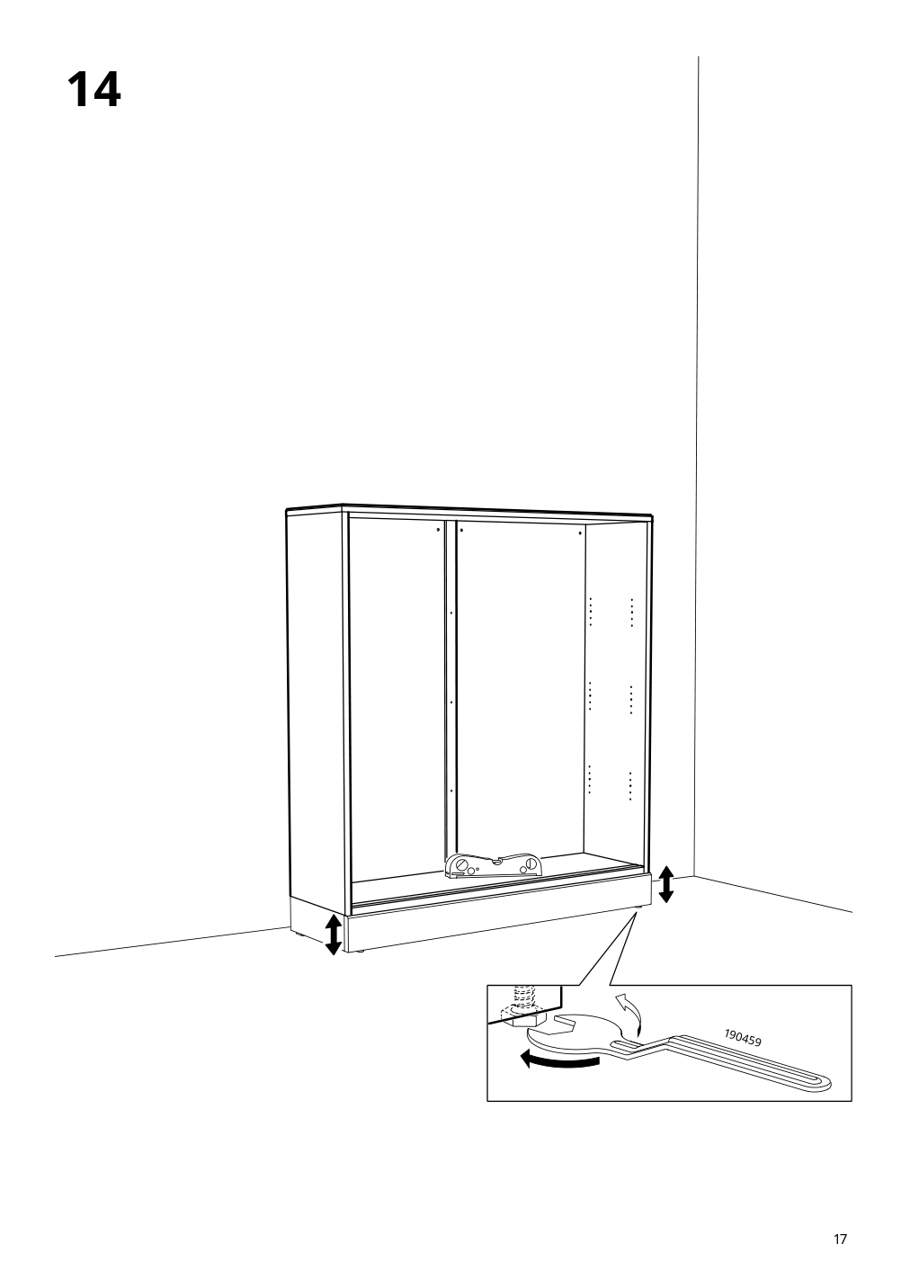 Assembly instructions for IKEA Havsta glass door cabinet black | Page 17 - IKEA HAVSTA storage with sliding glass doors 595.348.78