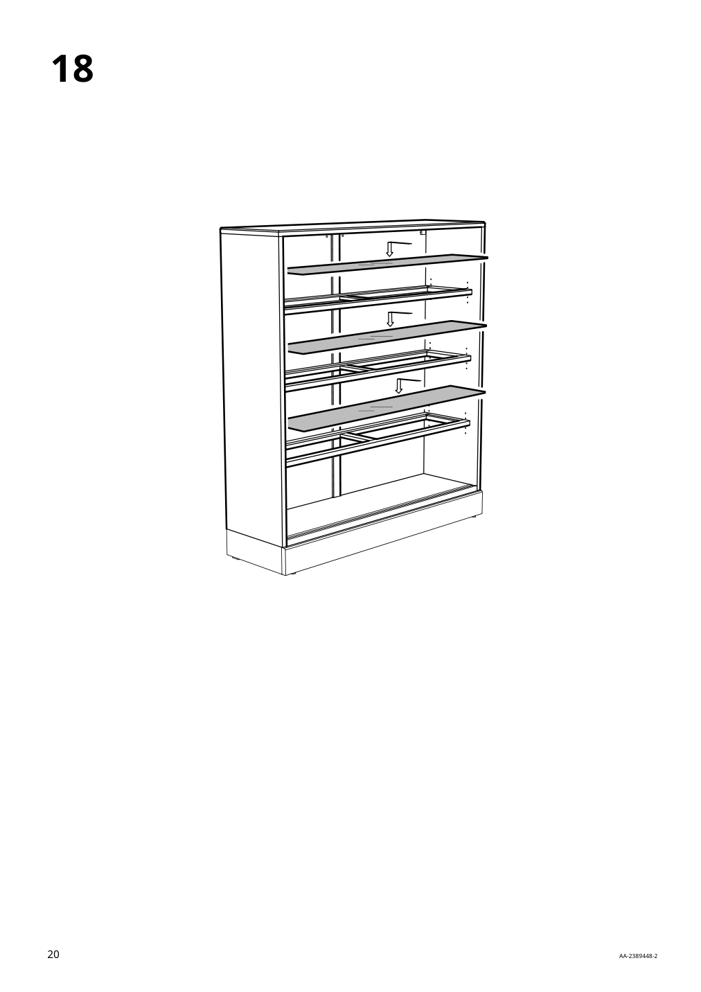 Assembly instructions for IKEA Havsta glass door cabinet black | Page 20 - IKEA HAVSTA storage with sliding glass doors 595.348.78