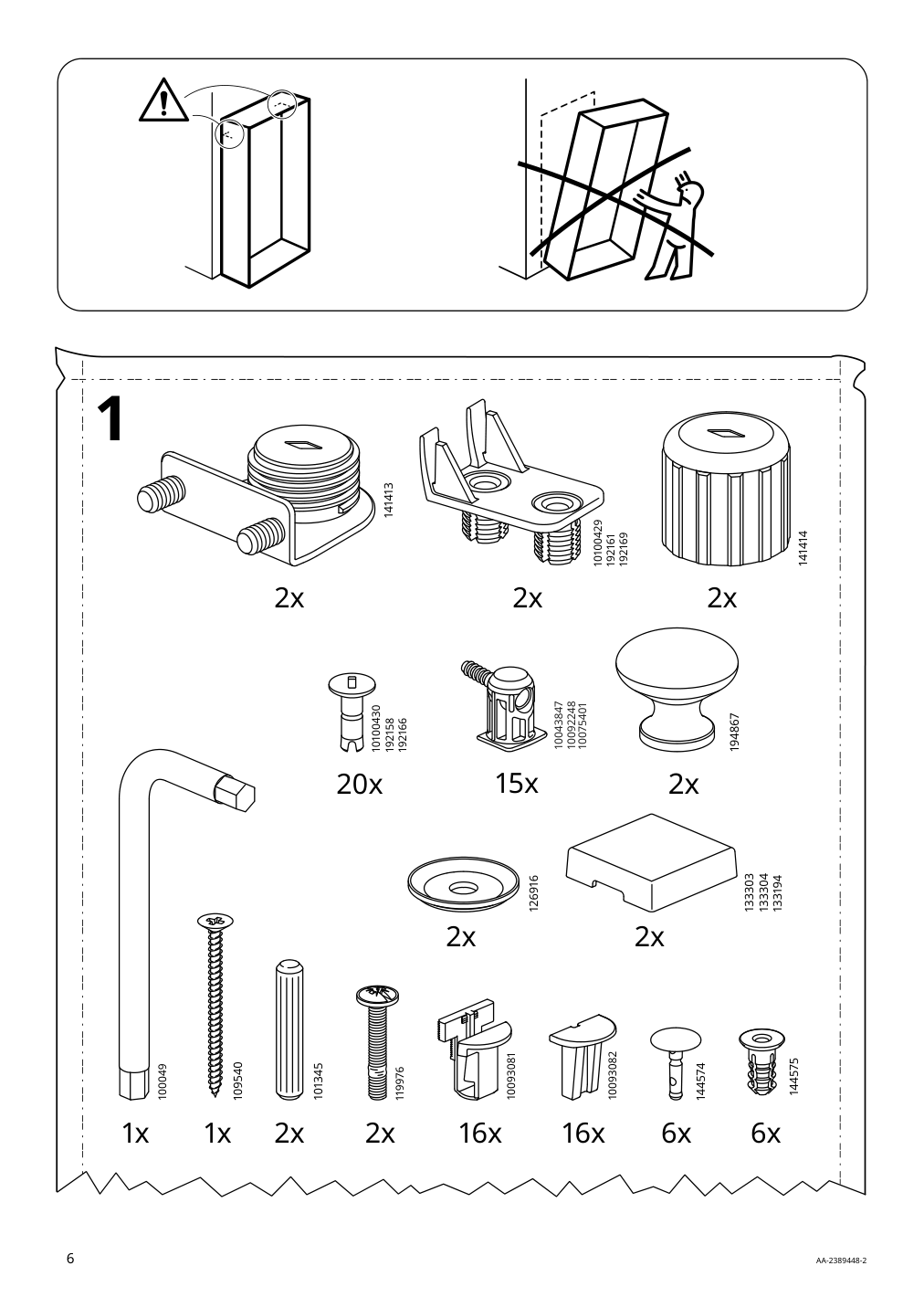 Assembly instructions for IKEA Havsta glass door cabinet black | Page 6 - IKEA HAVSTA storage with sliding glass doors 595.348.78