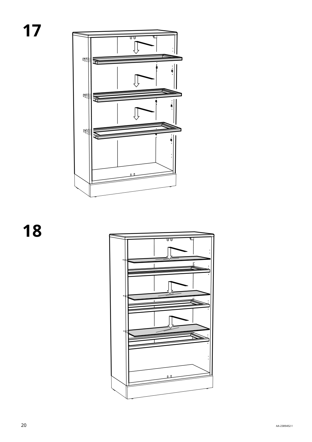 Assembly instructions for IKEA Havsta glass door cabinet gray beige | Page 20 - IKEA HAVSTA glass-door cabinet 405.292.59