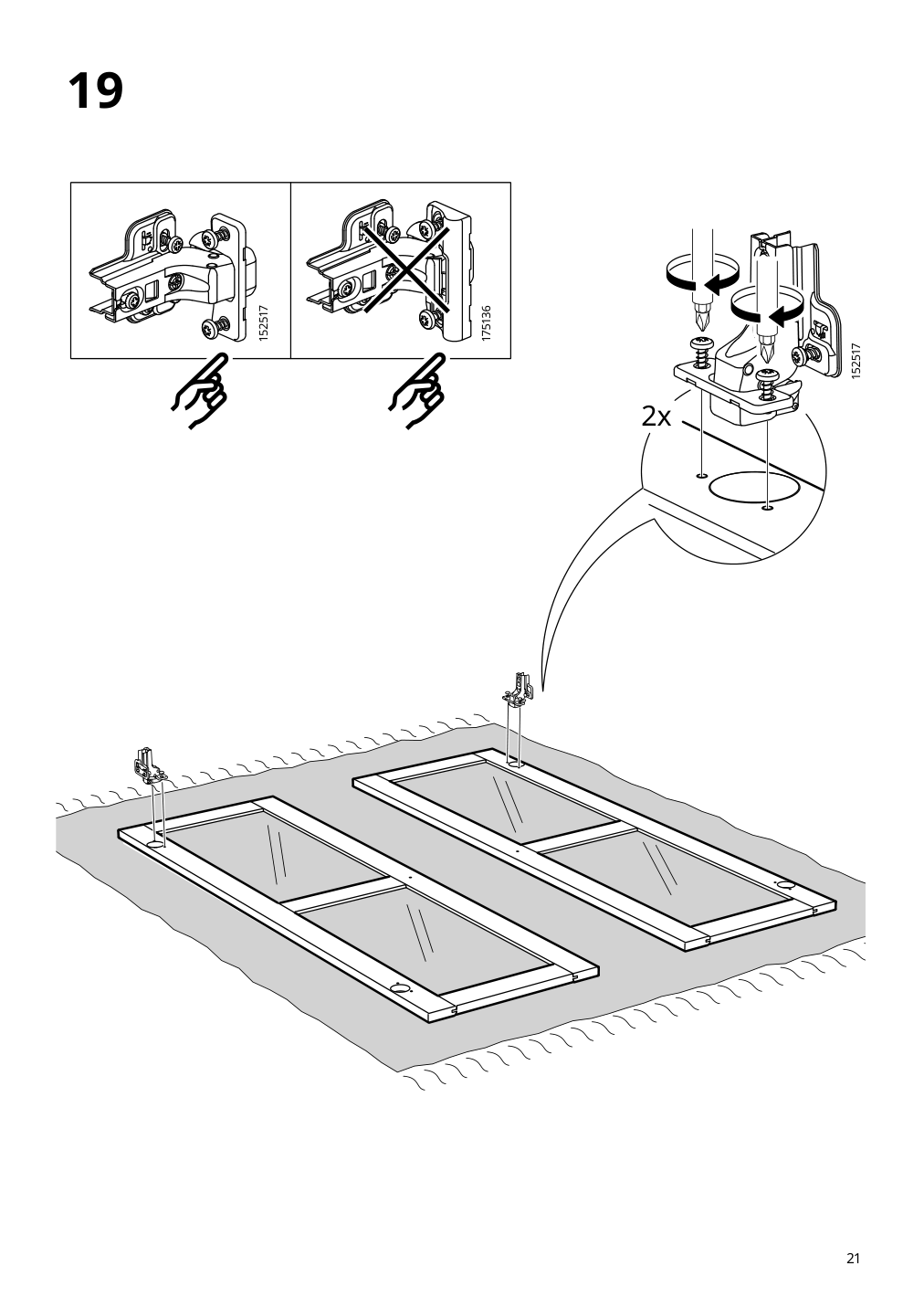 Assembly instructions for IKEA Havsta glass door cabinet gray beige | Page 21 - IKEA HAVSTA glass-door cabinet 405.292.59