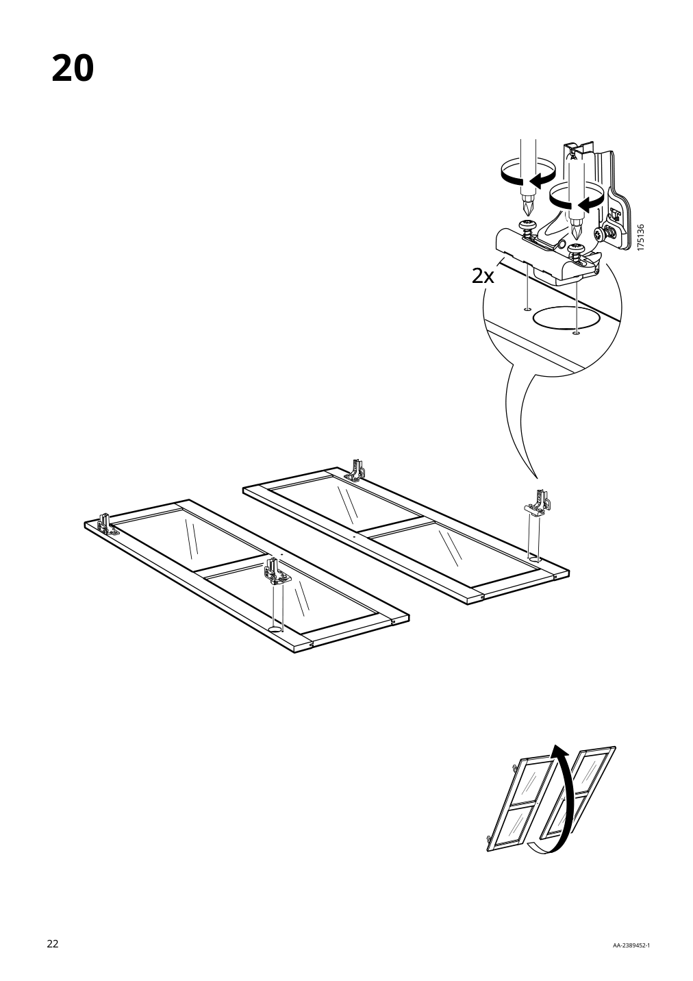 Assembly instructions for IKEA Havsta glass door cabinet gray beige | Page 22 - IKEA HAVSTA glass-door cabinet 405.292.59