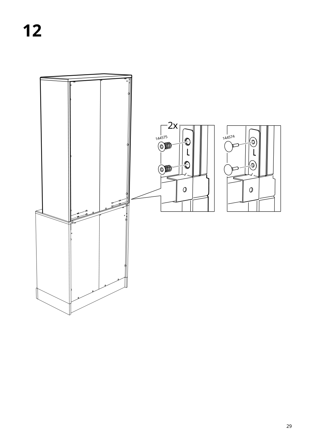 Assembly instructions for IKEA Havsta glass door cabinet gray beige | Page 29 - IKEA HAVSTA glass-door cabinet 405.292.59