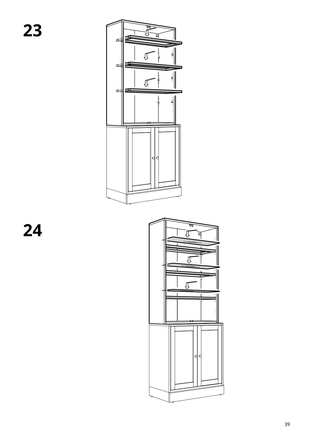 Assembly instructions for IKEA Havsta glass door cabinet gray beige | Page 39 - IKEA HAVSTA glass-door cabinet 405.292.59